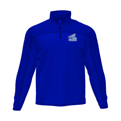 [CUS-DFW-QTRZ-PER-LSL-RYL-AS-LOGO1] Quarter Zip Pullover (Adult S, Royal)