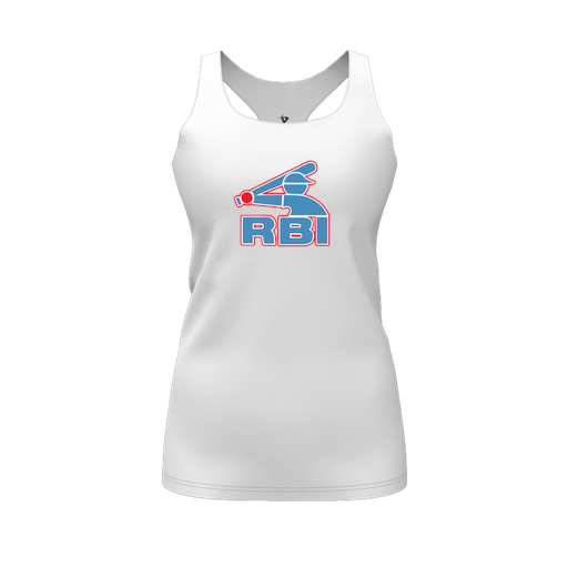 [FT0TRBWH-FYS-LOGO1] Decker Racerback Tank Top (Female Youth S, White)