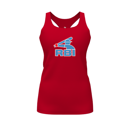 [FT0TRBRD-FYS-LOGO1] Decker Racerback Tank Top (Female Youth S, Red)