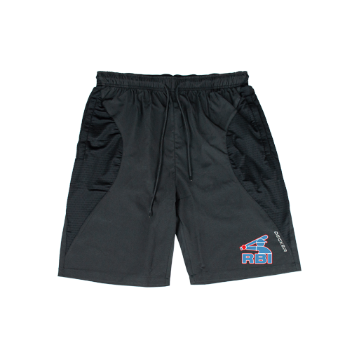 [CUS-DFW-SHOR-PER-CRV-BLK-YXXS-LOGO1] Shorts (Curve Shorts) (Youth XXS, Black)