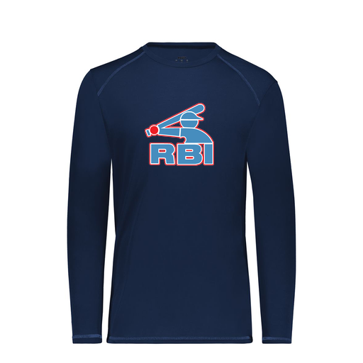 [6845.065.S-LOGO1] Men's SoftTouch Long Sleeve (Adult S, Navy)