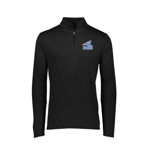 [FTLQFLBK-FAXS-LOGO1] Decker Women's Flex-Lite 1/4 Zip Shirt (Female Adult XS, Black)