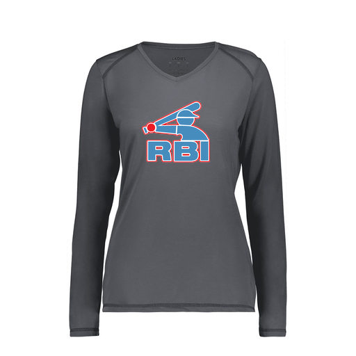 [6847.98D.XS-LOGO1] Women's SoftTouch Long Sleeve (Female Adult XS, Gray)