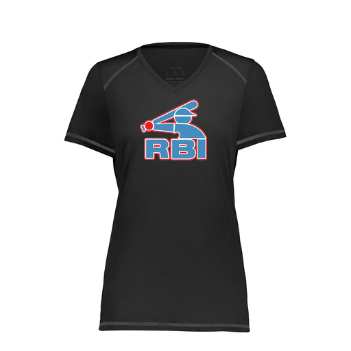 [6844.080.XS-LOGO1] Women's SoftTouch Short Sleeve (Female Adult XS, Black)