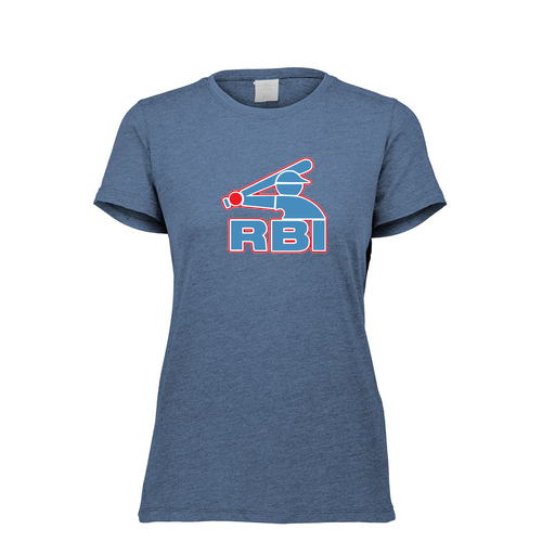 [FTSCUBNV-FAXS-LOGO1] Decker Women's Tri-Blend T-Shirt - Short Sleeve (Female Adult XS, Navy)