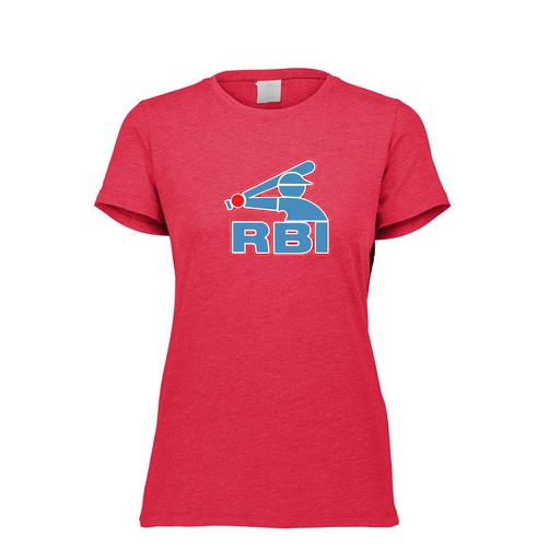 [FTSCUBRD-FAXS-LOGO1] Decker Women's Tri-Blend T-Shirt - Short Sleeve (Female Adult XS, Red)