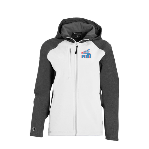 [229357.H04.XS-LOGO1] Soft Shell Full Zip Jacket - Womens (Female Adult XS, White)