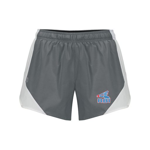[229489.R04.S-LOGO1] Girls Olympus Shorts (Female Youth S, Gray)