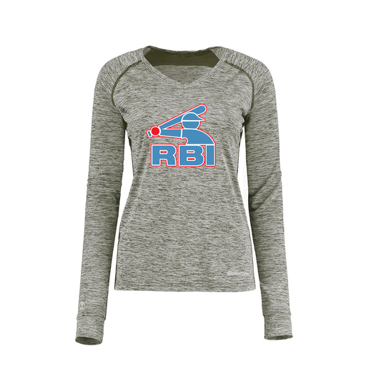 [222770.K94.XS-LOGO1] Ladies Electric Long Sleeve Shirt (Female Adult XS, Gray)