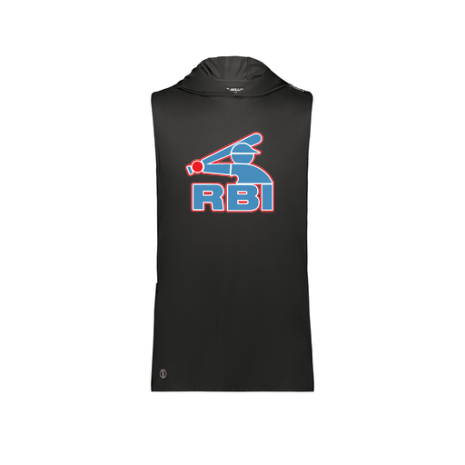 [222590.080.XS-LOGO1] Men's CoolDry Sleeveless Hoodie (Adult XS, Black)