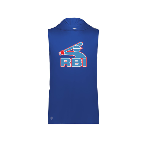 [222590.060.XS-LOGO1] Men's CoolDry Sleeveless Hoodie (Adult XS, Royal)