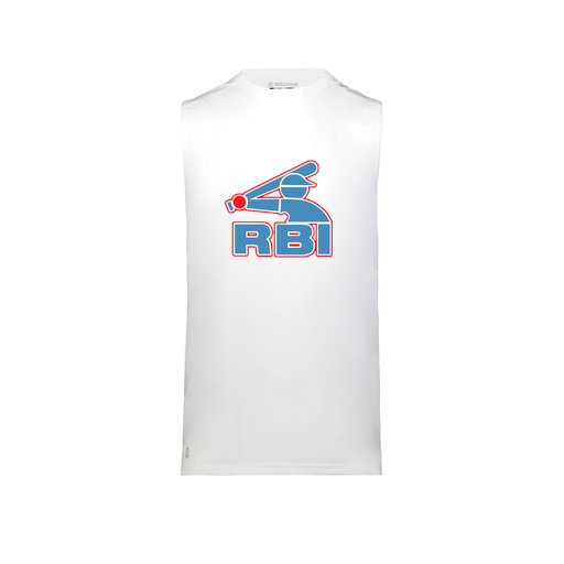 [222593.005.S-LOGO1] Men's CoolDry TankTop (Adult S, White)