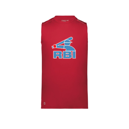 [222593.083.S-LOGO1] Men's CoolDry TankTop (Adult S, Red)