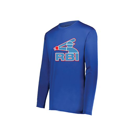 [222822.060.XS-LOGO1] Men's LS Smooth Sport Shirt (Adult XS, Royal)