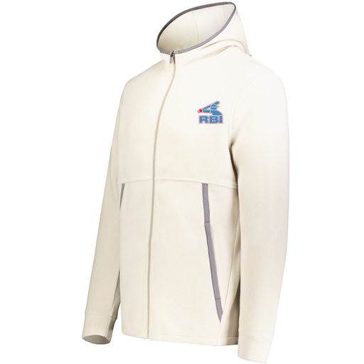 [6858.53T.XS-LOGO1] Men's Chill Full Zip Fleece (Adult XS, White)