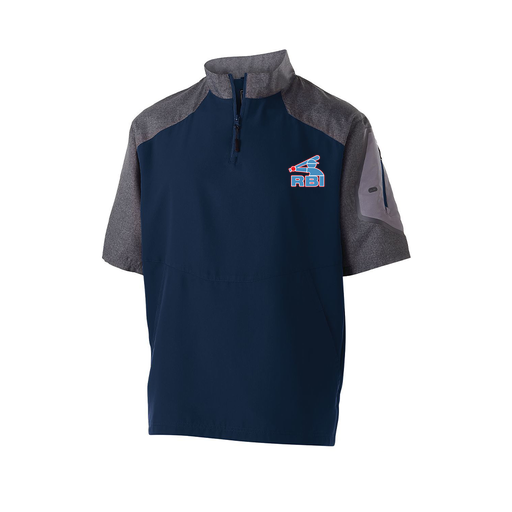 [229545.H03.XS-LOGO1] Men's Raider SS Pullover (Adult XS, Navy)