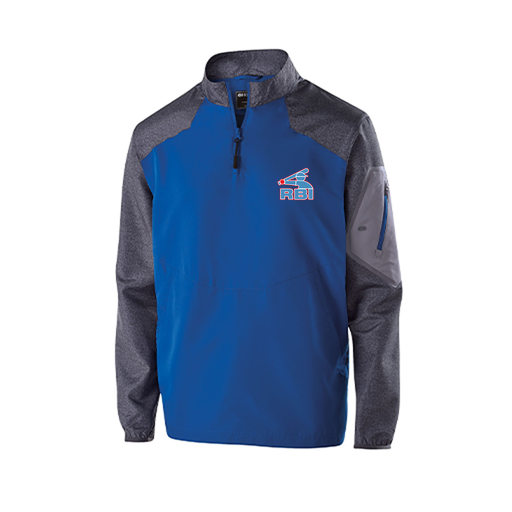 [229155.H02.XS-LOGO1] Men's Raider LS Pullover (Adult XS, Royal)